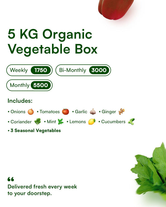 5 KG Organic Vegtables Box