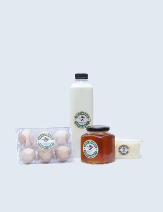 Breakfast Bundle (250g Butter + 250g Honey + 1 Liter Milk + 6 Eggs)