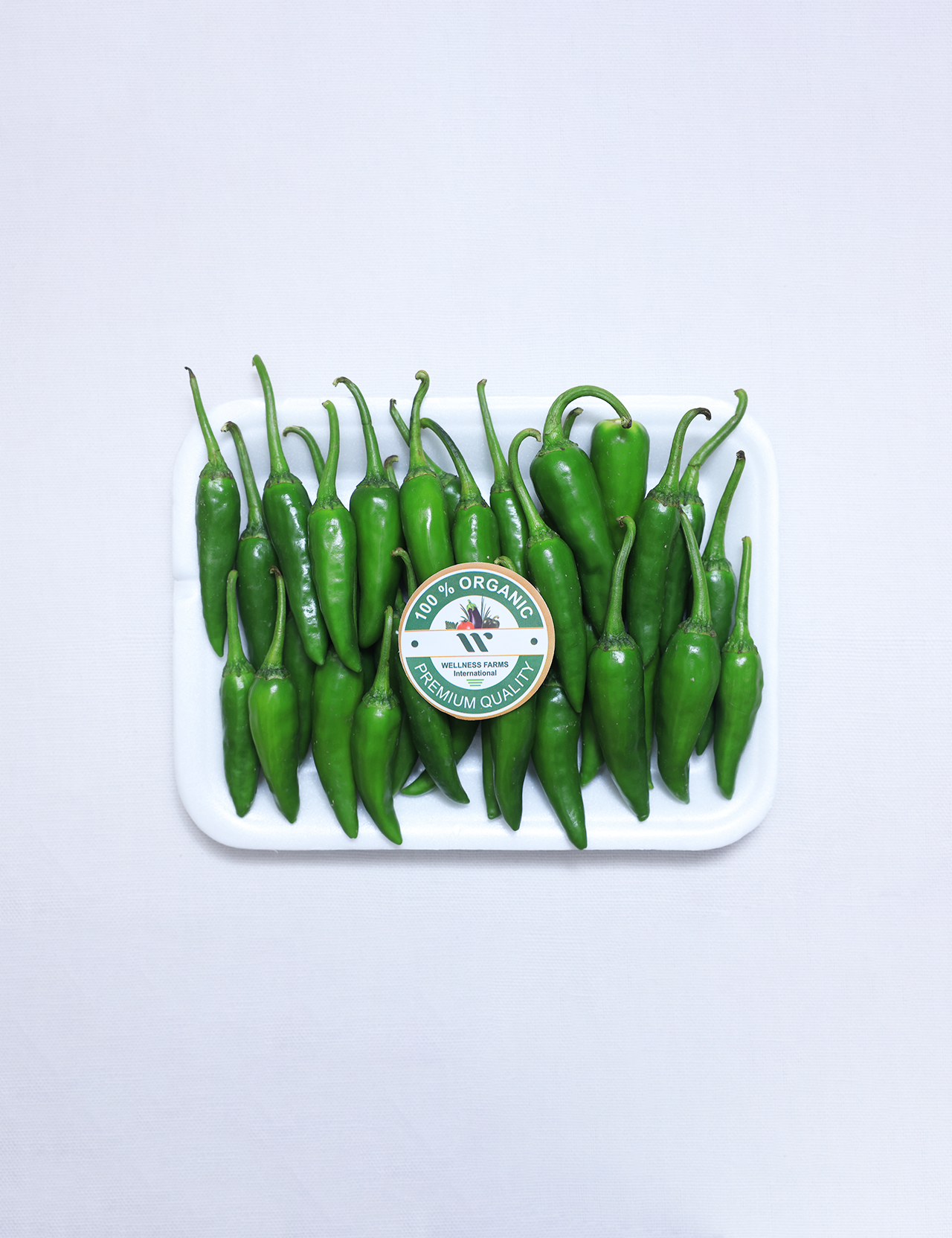 Wellness Farms Organic Green Chillies (250 grams)