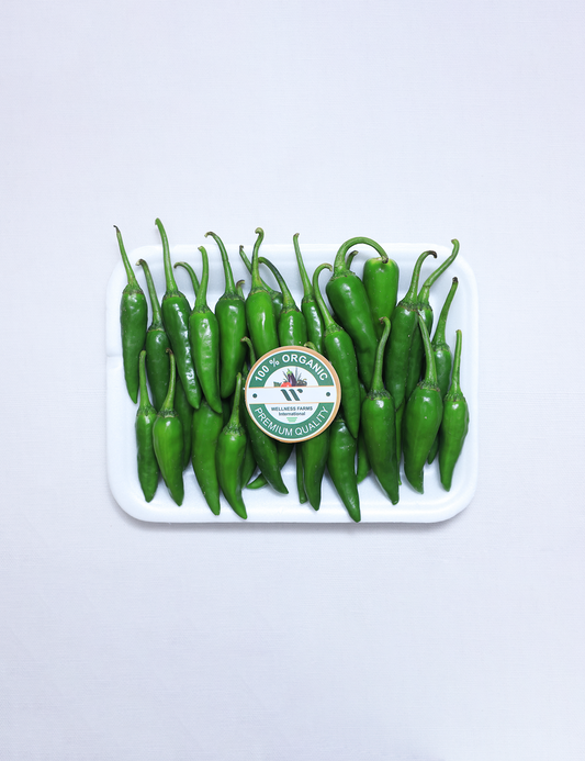 Wellness Farms Organic Green Chillies (250 grams)
