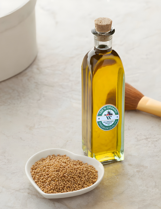 Wellness Farms 100% Organic Mustard Oil (500ml)