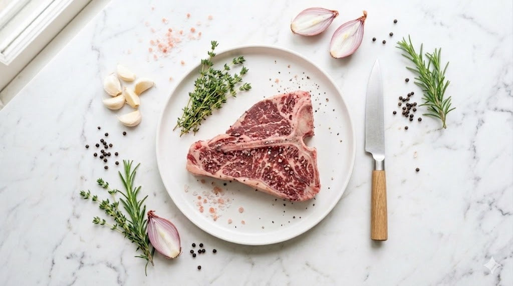 Organic Grass-Fed T- Bone Steak (Per 400-450 G piece)